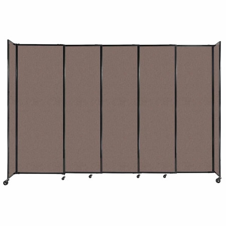 Versare StraightWall Sliding Portable Partition 11'3" x 7'6" Latte Fabric 1490513